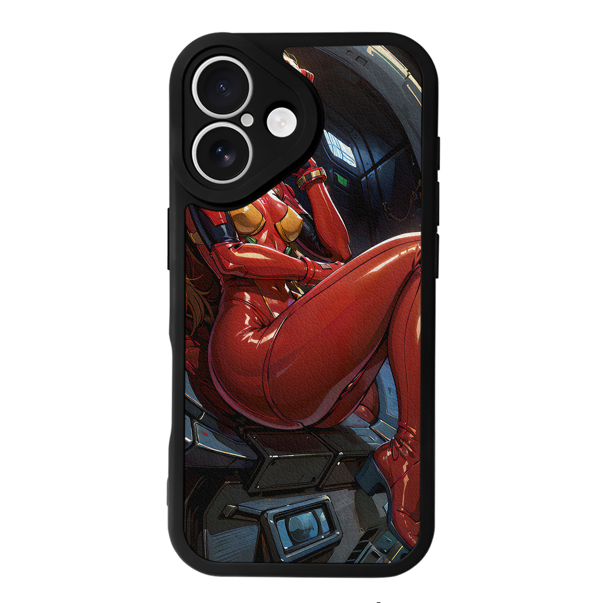 （画像用） EVA 新世紀エヴァンゲリオン 【iPhone 16シリーズ対応】シリコンスマホケース（レザー調） 材質：シリコン